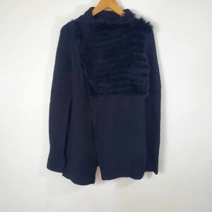 RUDSAK Rabbit Fur Black Cardigan